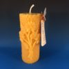 Pure Beeswax Flower and Honeycomb Pillar Candle
