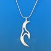 abstract Inuit inspired design silver pendant